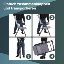 Gartenstuhl 2er-Set Grau Alu Klappbar -Elholly Geschaft 9667a0b13d6c20b84c46576dd6027281 04 109579 on dts amz high de 1 1