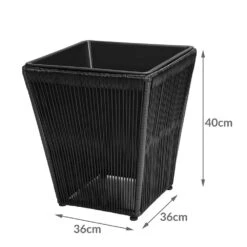 Blumenkasten Acapulco 2er-Set Schwarz 36x36x40cm -Elholly Geschaft 975dfd2743188044ef9c14f2b20cac1d de 108061d 5 1