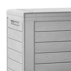 Auflagenbox Woody Grau Holzoptik 280L -Elholly Geschaft 9ceea1217a7d64c7edf9871134b38fc6 de 108981d 10 1