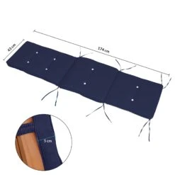 Auflage Sunlounger Blau 196x55x5cm -Elholly Geschaft 9d6a0b19f96e18e5622a5fc1c69e515d de 101133d 5