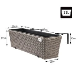 Polyrattan Blumenkasten 2er-Set Creme -Elholly Geschaft 9ecef01b61b26628b2e1021bbdbdecc1 de 108064d 10