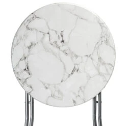 Stehtisch 2er-Set Weiß Marmoroptik Ø60cm Klappbar -Elholly Geschaft a01f27c3d38c64a89cfad557cc814250 de 107835d 3 1