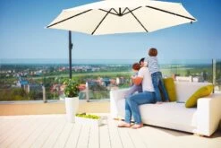 LED Solar Ampelschirm Haiti Creme Ø300cm -Elholly Geschaft a218346880fe37caac1b2e80e24bc994 9