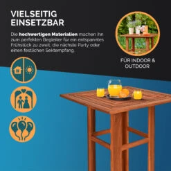 Stehtisch Akazienholz 75x75x110cm -Elholly Geschaft a77b6aabab65d9163445a749d6ce290c 06 103757 on dts web low de 1