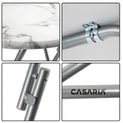 Stehtisch Weiß Marmoroptik Ø60cm Klappbar -Elholly Geschaft a9dccad1dc13cde183f1e16f317df4ab de 107835d 8 1