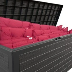 Auflagenbox Woody Anthrazit Holzoptik 280L -Elholly Geschaft b8be050ac3869b75966452ff526a1841 de 191390d 6 1