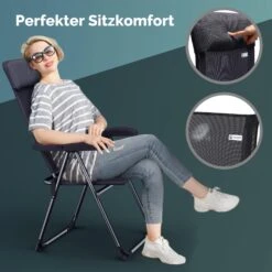 Gartenstuhl 2er-Set Anthrazit Alu Klappbar -Elholly Geschaft bc292d76036769be68975ee7e28057ec 02 109581 on dts amz high de 1