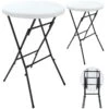 Stehtisch 2er-Set Weiß Kunststoff Ø75cm Klappbar -Elholly Geschaft beb54f56533e1d853f3bd3e9c1c7689f a de 990472g 1