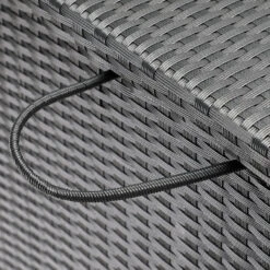 Polyrattan-Auflagenbox Schwarz 150x77x73cm Mit Rollen -Elholly Geschaft c09b7bbbd83a55b9b743b5462d67ba5a de 108343d 6