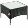 Polyrattan Beistelltisch Schwarz 58x58x42cm -Elholly Geschaft c58a08be127e1927bc56ac43629ccfd0 de 102762d 1 1 1