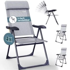 Gartenstuhl 4er-Set Grau Meliert Alu Klappbar -Elholly Geschaft c91f1604a455b97970e75e6f293fc1e4 01 109583 on fs m amz high de 1