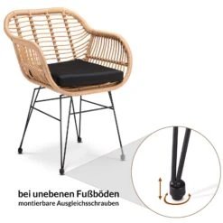 Polyrattan Korbsessel 2er-Set Natur -Elholly Geschaft c9364c6fb79ff90cdfdf06a069ef5d7f de 108738d 1 1