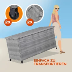Polyrattan Auflagenbox Grau 122x56x61cm Mit Rollen -Elholly Geschaft cb4819133427a4a202d3ead6cc9a322f 07 108641 on dts amz high de