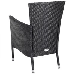 Polyrattan Gartenstuhl 6er-Set Schwarz Stapelbar -Elholly Geschaft d3bb6cb5c7e1f269135c2bd3b1343a34 de 109139d 1 1 1 1