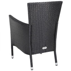 Polyrattan Gartenstuhl 3er-Set Schwarz Stapelbar -Elholly Geschaft d3bb6cb5c7e1f269135c2bd3b1343a34 de 109139d 1 1 1