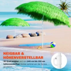 Sonnenschirm Hawaii Grün Ø160cm UV-Schutz 30+ -Elholly Geschaft d6052bf0d7a6d491823671f927cee323 02 102503 on amb web low de 1