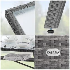 Polyrattan Gartentisch Takeo Grau 190x90x74cm Glas -Elholly Geschaft d8ad9d08d54312bb0e3c020178349a97 de 995695d 07 1