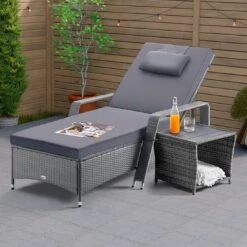 Polyrattan Beistelltisch Vedis Grau 45x45x40cm -Elholly Geschaft dbc922a8362cca7faaaf3442592f3697 de 109511d 11 1 1