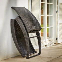 Polyrattan-Sonnenliege Halbmond Schwarz Klappbar -Elholly Geschaft dd60cba3050ca6f6926203b6e78e34b3 de 106243d 13 1