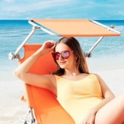 Sonnenliege Hawaii 2er-Set Orange Alu 195x60x30cm -Elholly Geschaft de3ffb68a902df21d87e3f5ed218d256 de 101419d 12 1