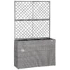 Polyrattan Blumenkasten Mit Rankgitter Grau 1 Polyrattan Blumenkasten Mit Rankgitter Grau -Elholly Geschaft ef59a4bc39adf44168b2b301959cf938 a de 108645g20 1