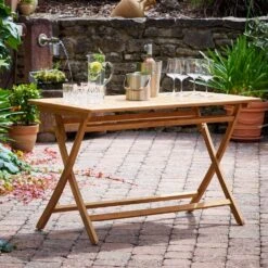 Gartentisch Cantaria Teakholz 125,5x60x76,5cm -Elholly Geschaft f3eaa404dc2b51d1e41a560dd76a6f0b de 109027d 8 1