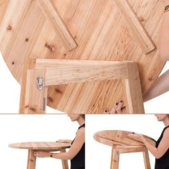 Stehtisch Massivholz Ø80cm Klappbar -Elholly Geschaft f6639d353dd9b0d6c6c5cbb435f9fd50 de 101676d 10 1