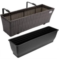 Polyrattan Blumenkasten 2er-Set Braun -Elholly Geschaft f782189031a8f07e27d9b2e6231042ce de 108063d 1