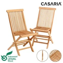 Gartenstuhl Cantaria 2er-Set Teakholz Klappbar -Elholly Geschaft fe6608f3c70c3a68c5ce6583467df800 de 109028g 1 1 1