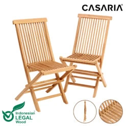 Gartenstuhl Cantaria 2er-Set Teakholz Klappbar -Elholly Geschaft fe6608f3c70c3a68c5ce6583467df800 de 109028g 1 1